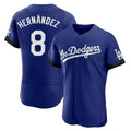 LA.Dodgers #8 Enrique Hern¨¢ndez Player Royal City Connect Elite Home Gdoa Stitched Jerseys
