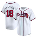 A.Braves #18 Mike Yastrzemski player White Limited Home Stitched Jerseys
