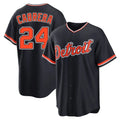 D.Tigers #24 Miguel Cabrera Player Navy Home Game Gdoa Stitched Jerseys