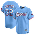 T.Rangers #32 Evan Carter Player Light Blue Home Limited Gdoa Stitched Jerseys