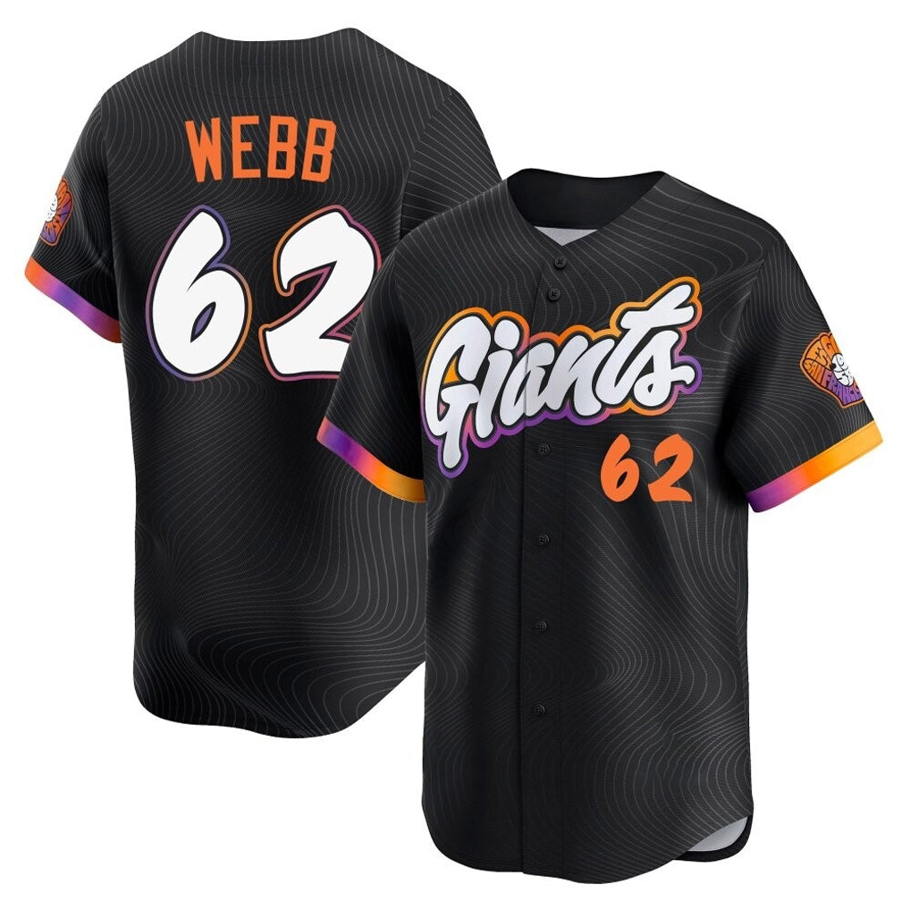 SF.Giants #62 Logan Webb Player Black City Connect Home Limited Stitched Jerseys