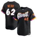SF.Giants #62 Logan Webb Player Black City Connect Home Limited Stitched Jerseys