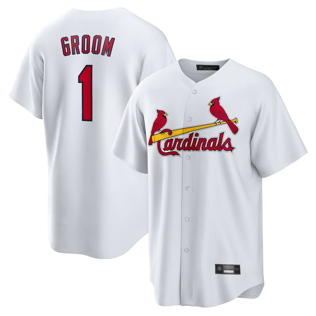 St. Louis Cardinals #1 Ozzie Smith Player White Home Game Stitched Jerseys