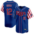 T.Bay Rays #12 Wade Boggs Player Royal 2025 Independence Day Vapor Premier Limited Stitched Jerseys