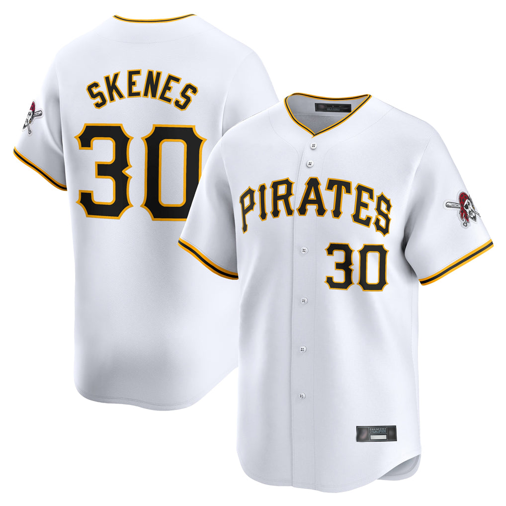P.Pirates #30 Paul Skenes Player White Home Limited Stitched Jerseys