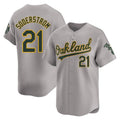Athletics #21 Tyler Soderstrom player Gray Limited Away Stitched Jersey