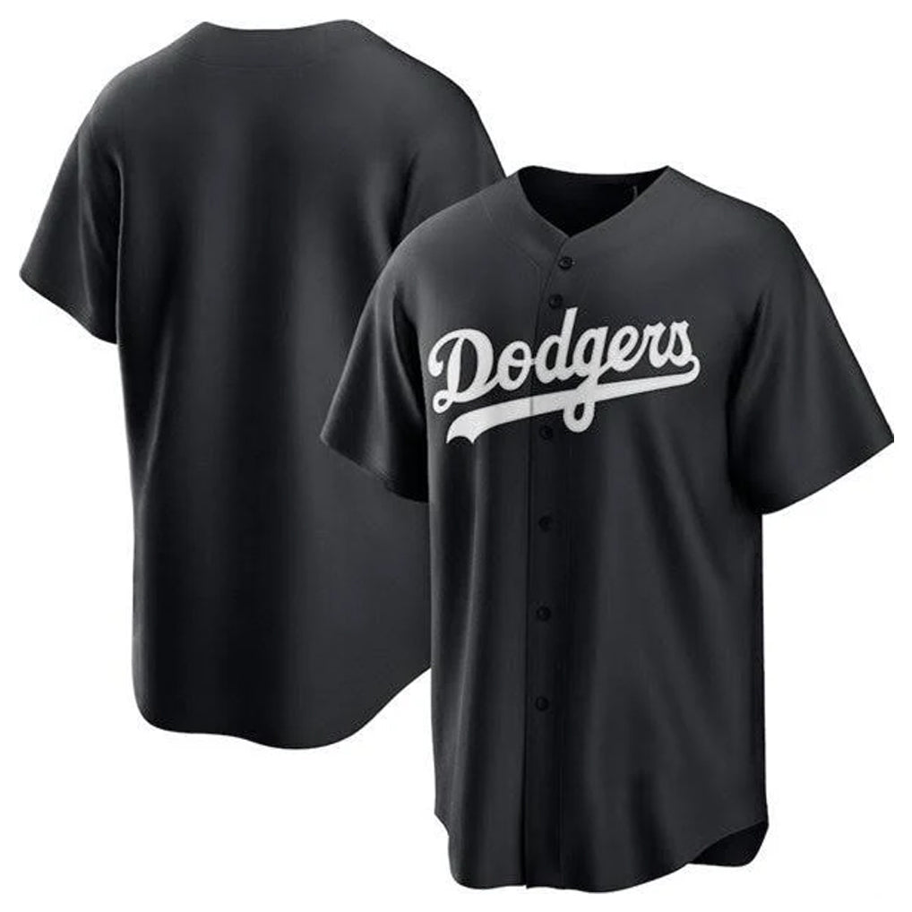LA.Dodgers ## Dodgers Blank Player Black Pitch Fashion T-shirt Gdoa Stitched Jerseys