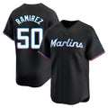 M.Marlins #50 Agustin Ramirez Player Black  Home Limited Gdoa Stitched Jerseys