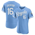 KC.Royals #16 Bo Jackson Player Light Blue Alt Limited Elite Home Gdoa Stitched Jerseys