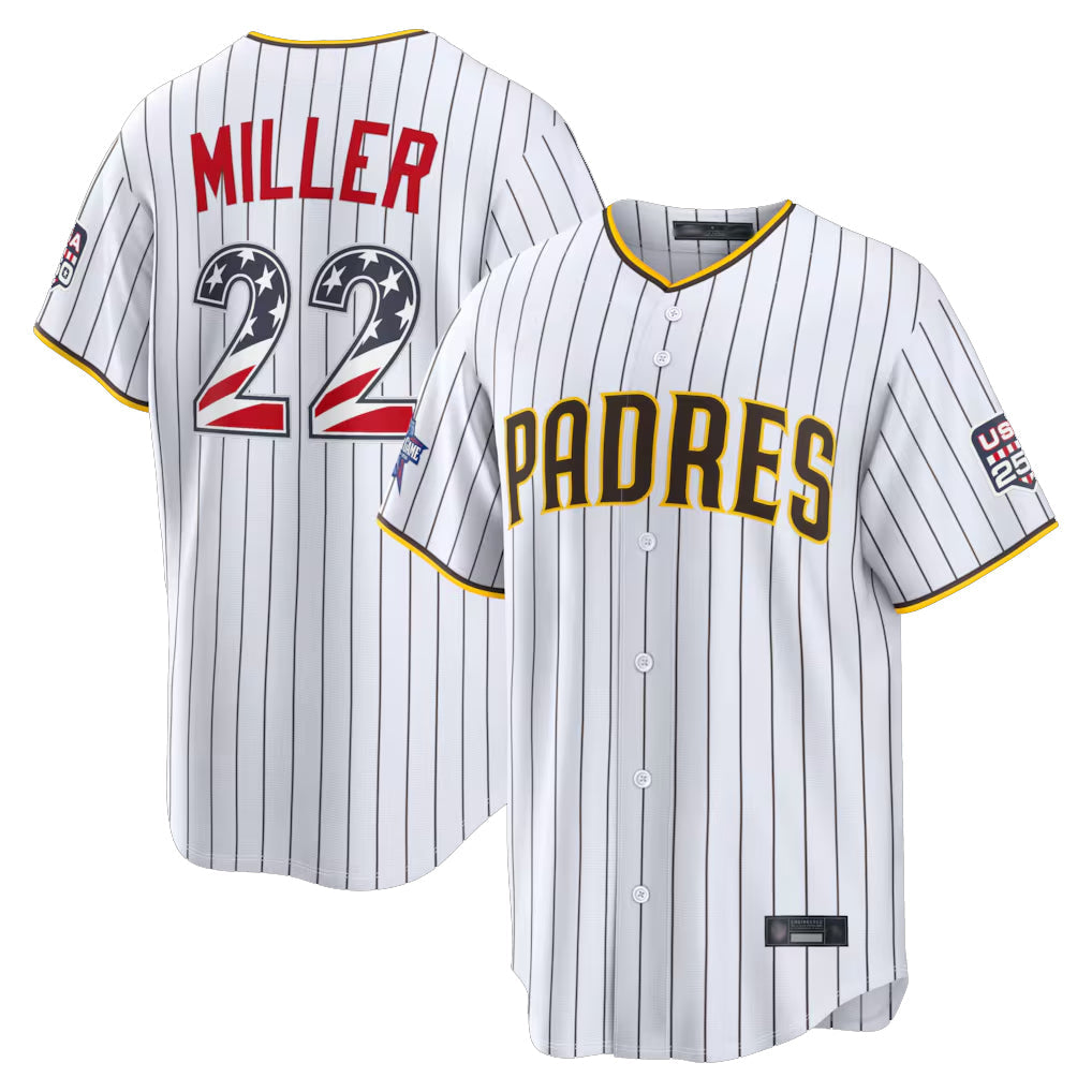 S.Diego Padres #22 Mason Miller Player White 2026 All-Star Edition Stars & Stripes Home Game Gdoa250Ys Stitched Jerseys