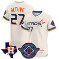 H.Astros #27 Jose Altuve Player Cream City Connect Texas Patch Vapor Premier Limited Elite Home Gdoa Stitched Jerseys