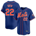 NY.Mets #22 Juan Soto Player Royal Home Limited Stitched Jerseys