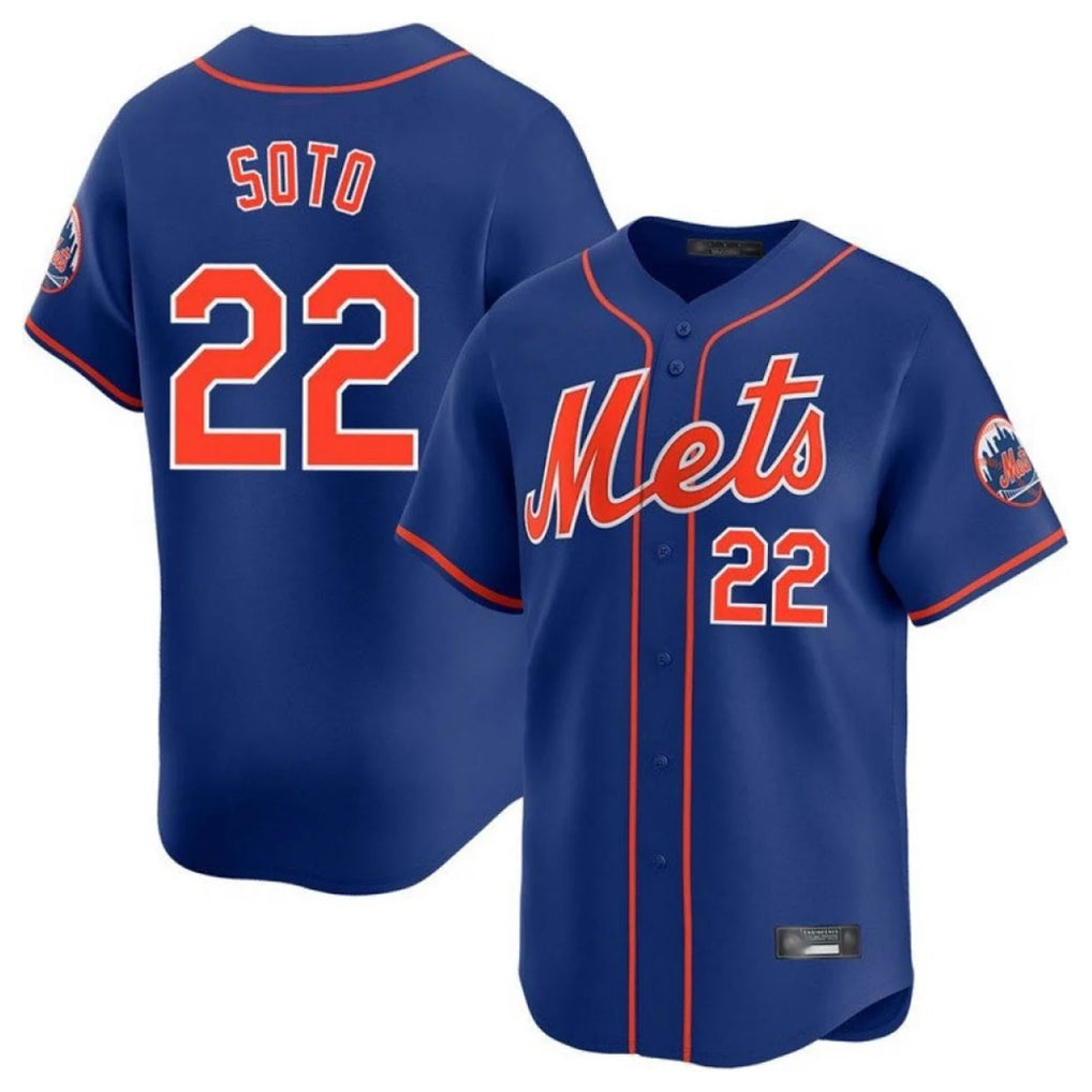 NY.Mets #22 Juan Soto Player Royal Home Limited Stitched Jerseys