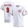 C.Reds #9 Matt McLain Player White Limited Home Gdoa Stitched Jerseys