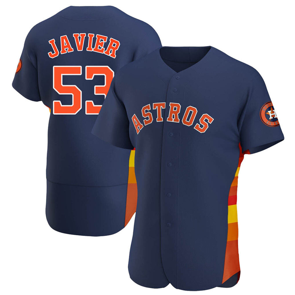 H.Astros #53 Cristian Javier Player Navy Home Limited Elite Gdoa Stitched Jerseys