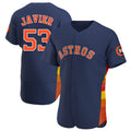 H.Astros #53 Cristian Javier Player Navy Home Limited Elite Gdoa Stitched Jerseys