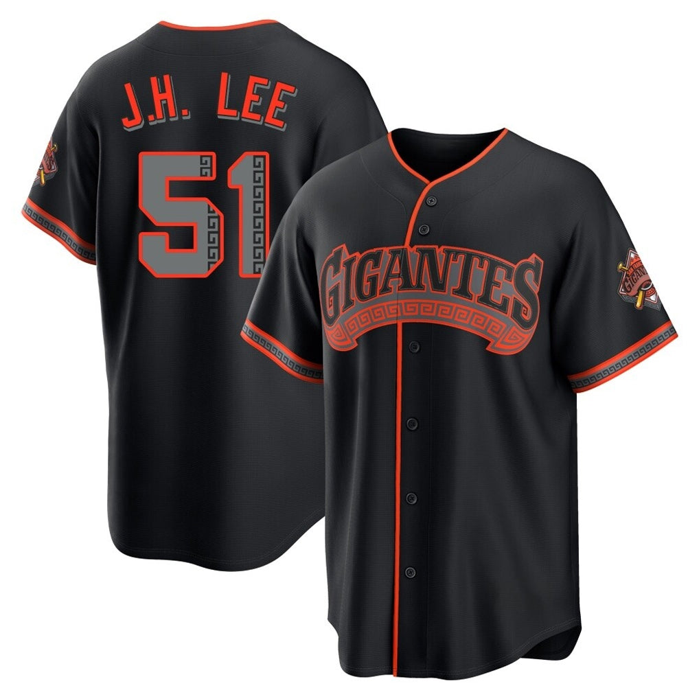 SF.Giants #51 Jung Hoo Lee Player  Black Alternate Limited Gdoa Stitched Jerseys