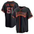 SF.Giants #51 Jung Hoo Lee Player  Black Alternate Limited Gdoa Stitched Jerseys
