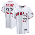 LA.Angels #27 Mike Trout Player White 2026 All-Star Edition Stars & Stripes Home Game Gdoa250Ys Stitched Jerseys
