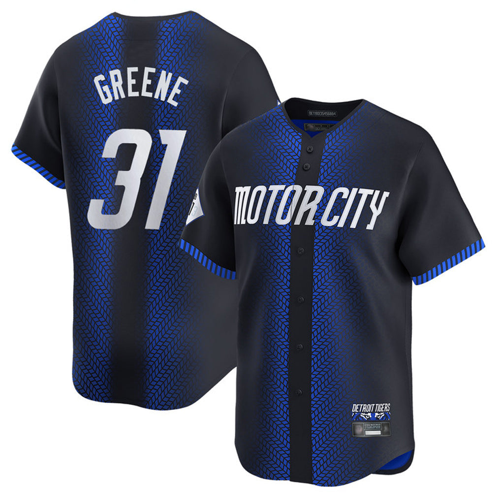 D.Tigers #31 Riley Greene Player Navy City Connect Home Limited Gdoa Stitched Jerseys