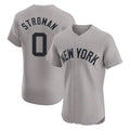 NY.Yankees #0 Marcus Stroman Player Gray Limited Elite Home Stitched Jerseys