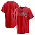 A.Braves ## Braves Blank Player Red Home Game Gdoa Stitched Jerseys