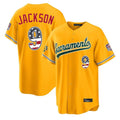 Athletics #9 Reggie Jackson Player Gold USA 250 Fourth of July Home Game Gdoa250Ys Stitched Jerseys