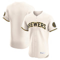 M.Brewers ## Brewers Blank Player Cream Home Limited Elite Gdoa Stitched Jerseys