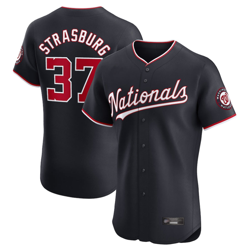 W.Nationals #37 Stephen Strasburg Player Navy Elite Gdoa Stitched Jerseys