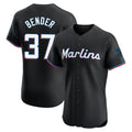 M.Marlins #37 Anthony Bender Player Black Vapor Home Limited Elite Gdoa Stitched Jerseys