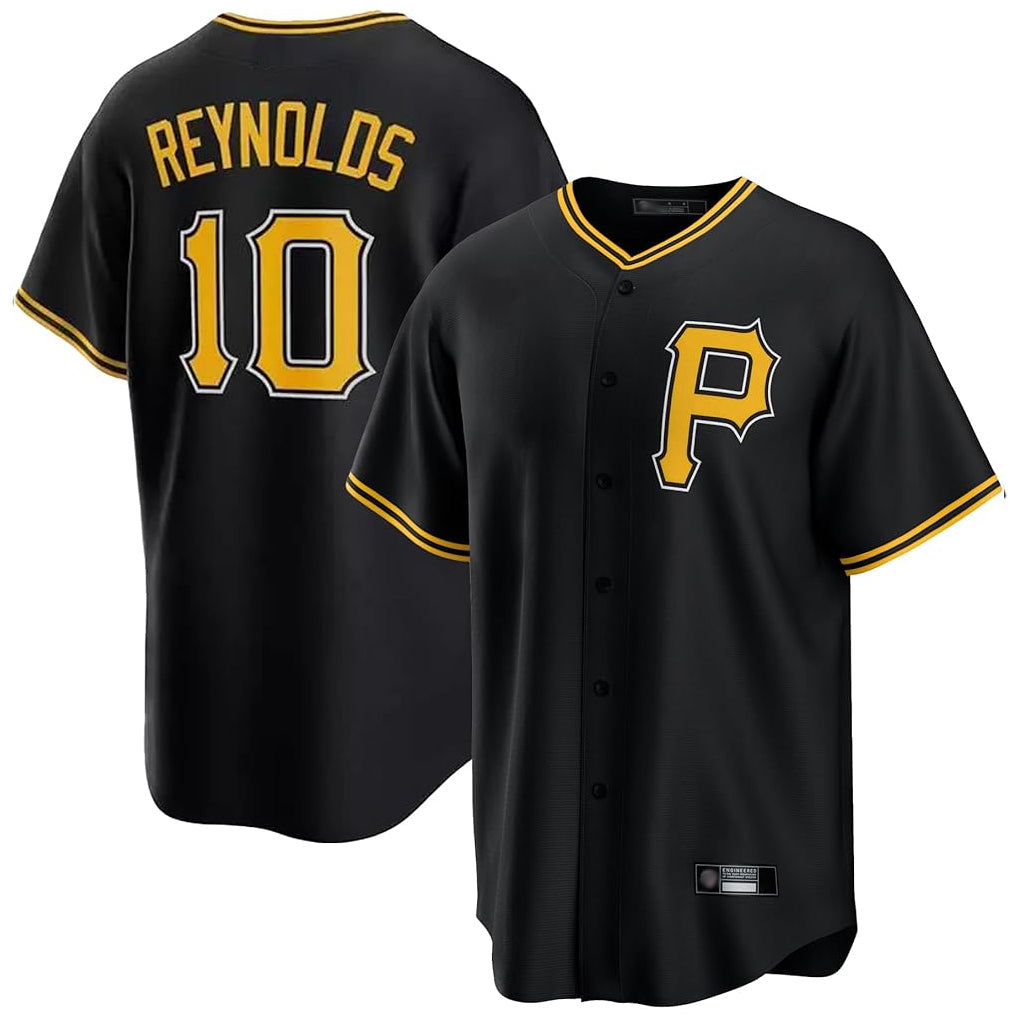 P.Pirates #10 Bryan Reynolds Player Black Alternate 2025 Home Game Gdoa Stitched Jerseys