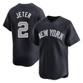 NY.Yankees #2 Derek Jeter Player Navy Limited Game Stitched Jerseys