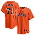 H.Astros #71 Josh Hader Player Orange Home Game Gdoa Stitched Jerseys