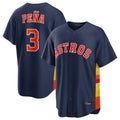 H.Astros #3 Jeremy Pena Player Navy Home Game Gdoa Stitched Jerseys