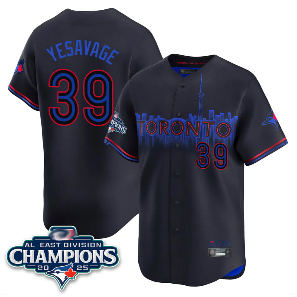 T.Blue Jays #39 Trey Yesavage Player Black AL East Division Limited All Gdoa Stitched Jerseys