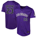 C.Rockies #23 Kris Bryant Player Purple Limited Home Game Gdoa Stitched Jerseys