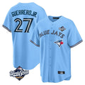 T.Blue Jays #27 Vladimir Guerrero Jr. Player Light Blue 2025 World Series Game Stitched Jersey