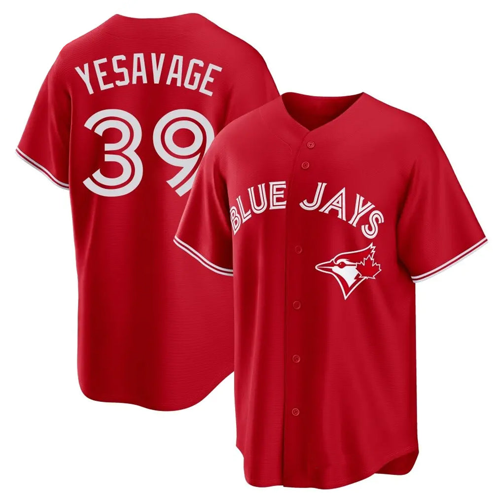 T.Blue Jays #39 Trey Yesavage Player Red Home Game Stitched Jerseys