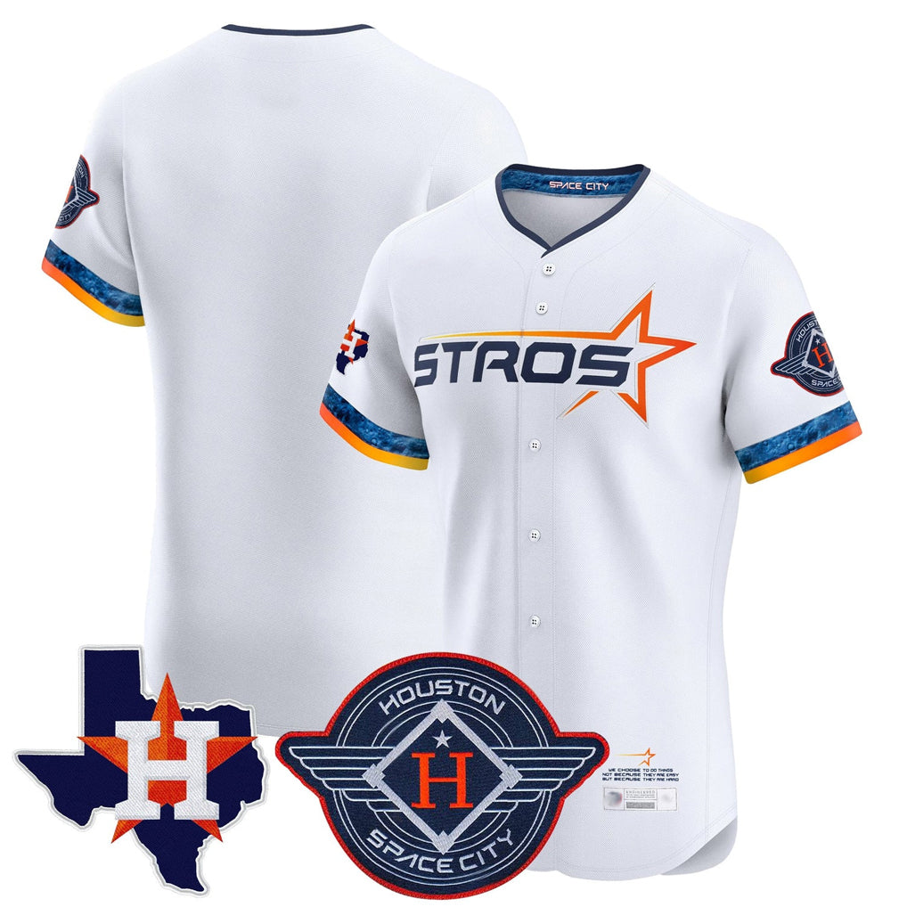 H.Astros ## Astros Blank Player White City Connect Texas Patch Vapor Premier Limited Elite Home Gdoa Stitched Jerseys