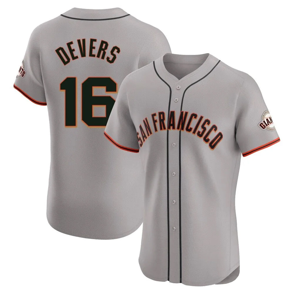 SF.Giants #16 Rafael Devers Player Gray Home Limited Elite Stitched Jerseys