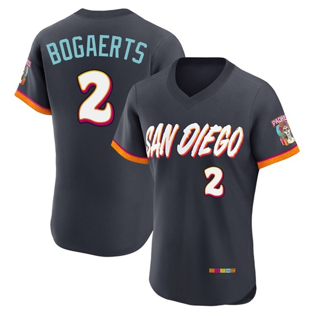 S.Diego Padres #2 Xander Bogaerts Player Obsidian 2026 City Connect Home Limited Elite T-shirt Gdoa Stitched Jerseys