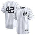NY.Yankees #42 Mariano Rivera Player White Limited Stitched Jerseys