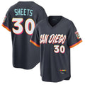 S.Diego Padres #30 Gavin Sheets Player Obsidian 2026 City Connect Home Limited T-shirt Stitched Jerseys