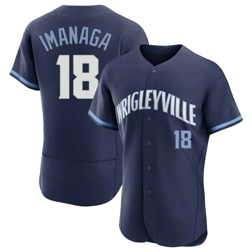 C.Cubs #18 Shota Imanaga Player Navy City Connect Limited Elite Home Gdoa Stitched Jerseys