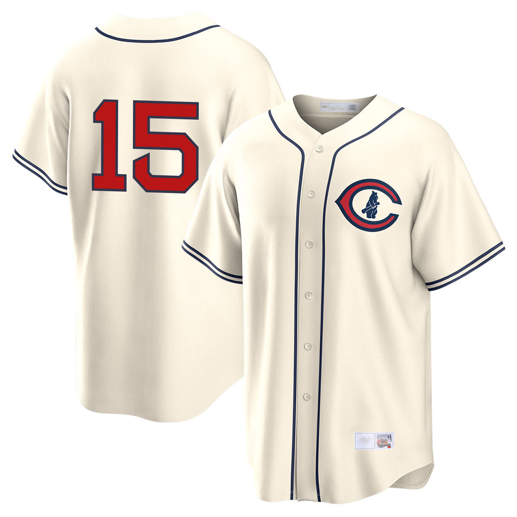 C.Cubs #15 Carson Kelly Player Cream Field of Dreams Home Game Gdoa Stitched Jerseys