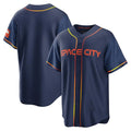 H.Astros ## Astros Blank Player Navy City Connect Home Game Gdoa Stitched Jerseys
