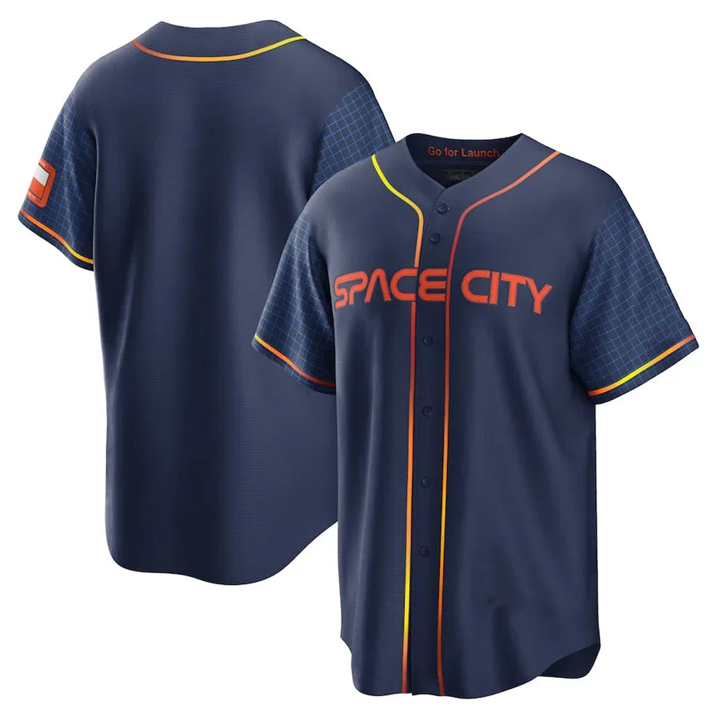 H.Astros ## Astros Blank Player Navy City Connect Home Game Gdoa Stitched Jerseys