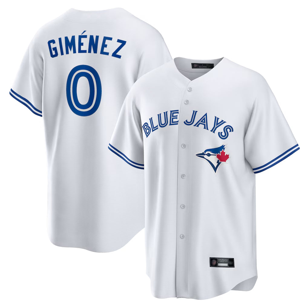 T.Blue Jays #0 Andres Gimenez Player White Home Game Gdoa Stitched Jerseys