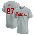 P.Phillies #27 Aaron Nola Player Gray Home Limited Elite Gdoa Stitched Jerseys