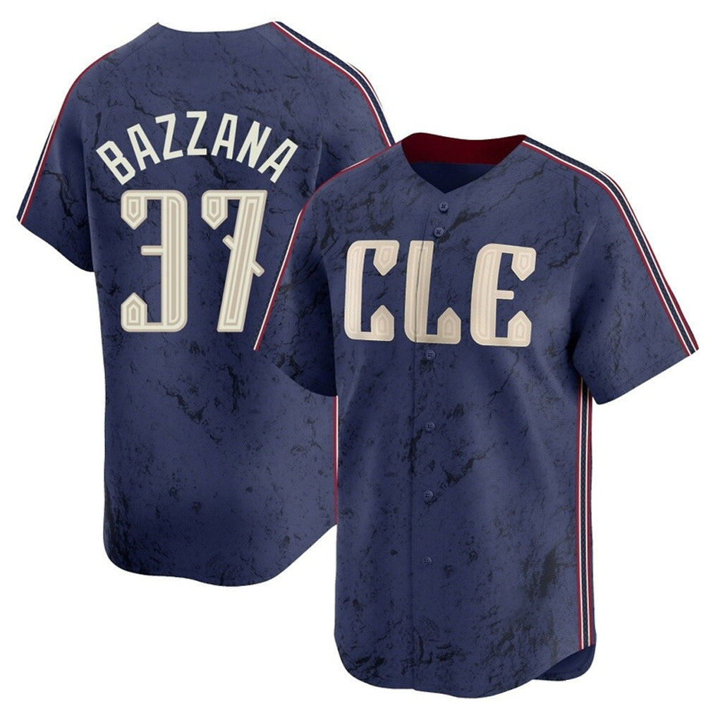 C.Guardians #37 Travis Bazzana Player Navy City Connect Limited Home Gdoa Stitched Jerseys